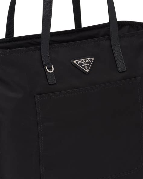 prada large leather tote bag|Prada nylon tote bag price.